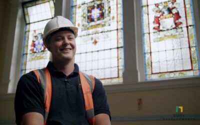 Bury Developments apprentice runner up at the SJCC Apprentice Awards for Suffolk